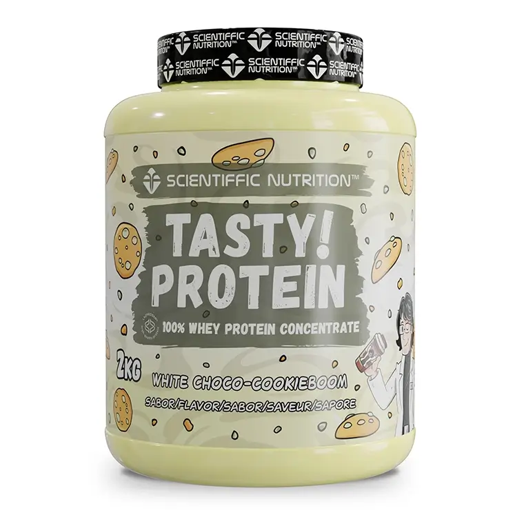 Tasty-Protein-White-choco-cookie-boom Scientiffic Nutrition